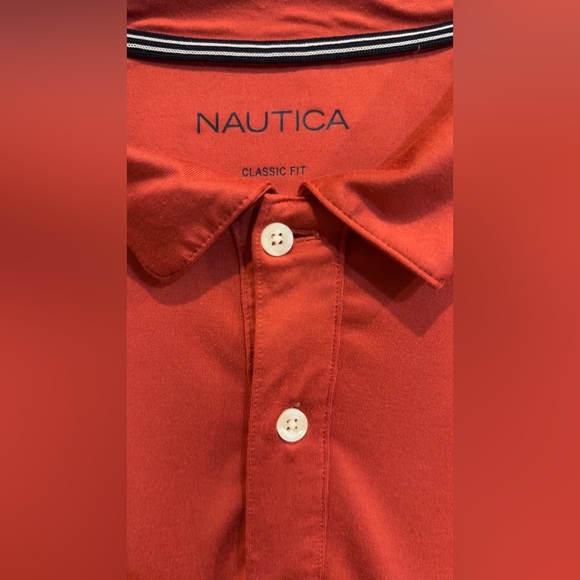 Nautica Color Block Classic Fit Shirt Sporty Design - Picture 4 of 11